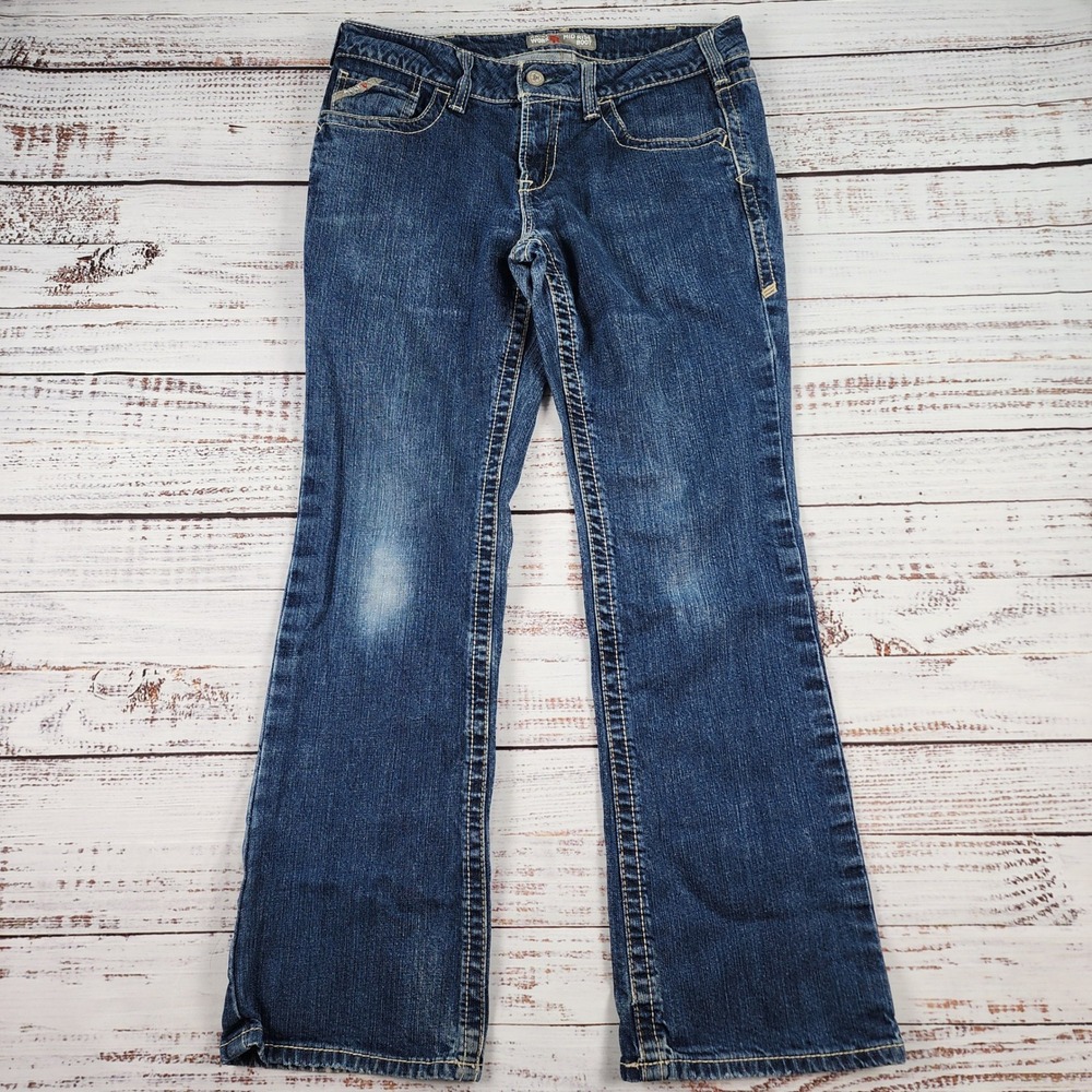 Ariat FR Mid Rise Boot Cut Jeans Womens 31R Denim Fire Flame Resistant Cat 2